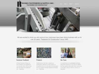 roskofasteners.com snapshot