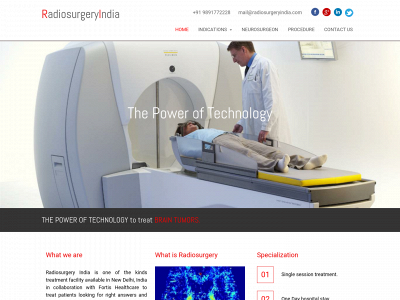 radiosurgeryindia.com snapshot