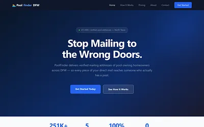 poolfinderdfw.com snapshot