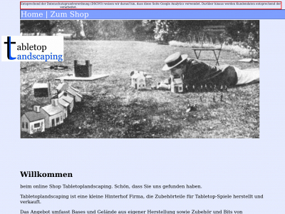 tabletoplandscaping.com snapshot