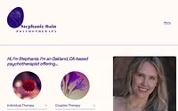 www.stephaniebaintherapy.com snapshot