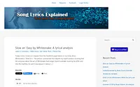songlyricsexplained.com snapshot