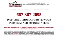 mdinsurancegroup.com snapshot