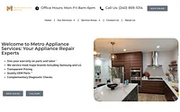 www.metroappliances.net snapshot